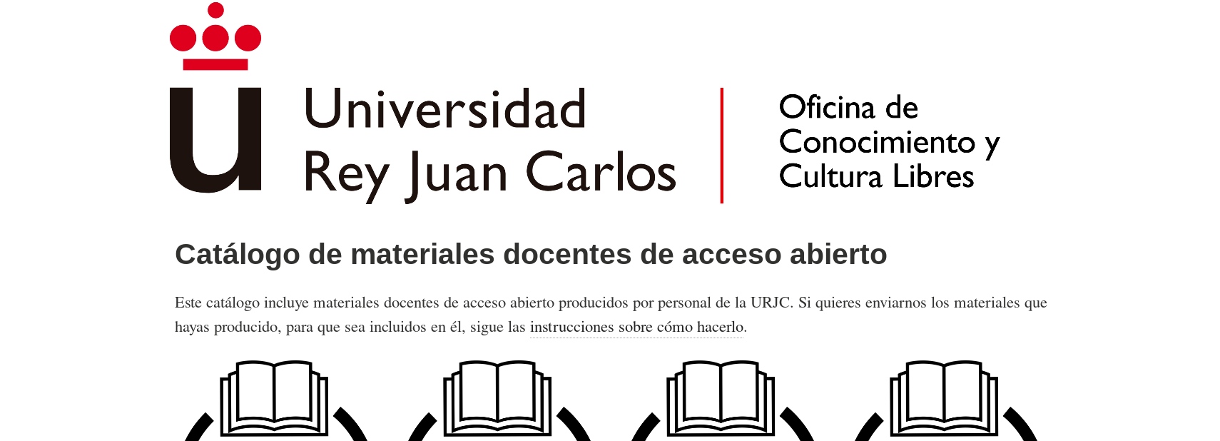 Catálogo de materiales docentes en acceso abierto