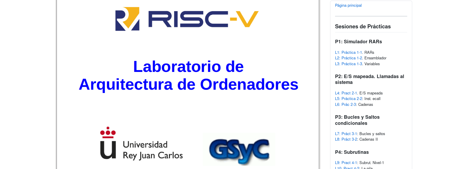 RISC-V: Laboratorio de Arquitectura de Ordenadores